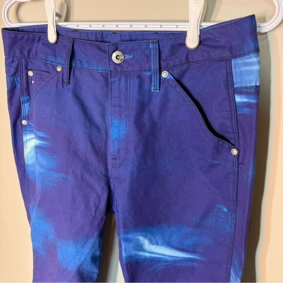 G-STAR RAW Elwood Mid Waist Boyfriend Neptune Violet Cobalt Blue Pharrell Jeans - Picture 4 of 16